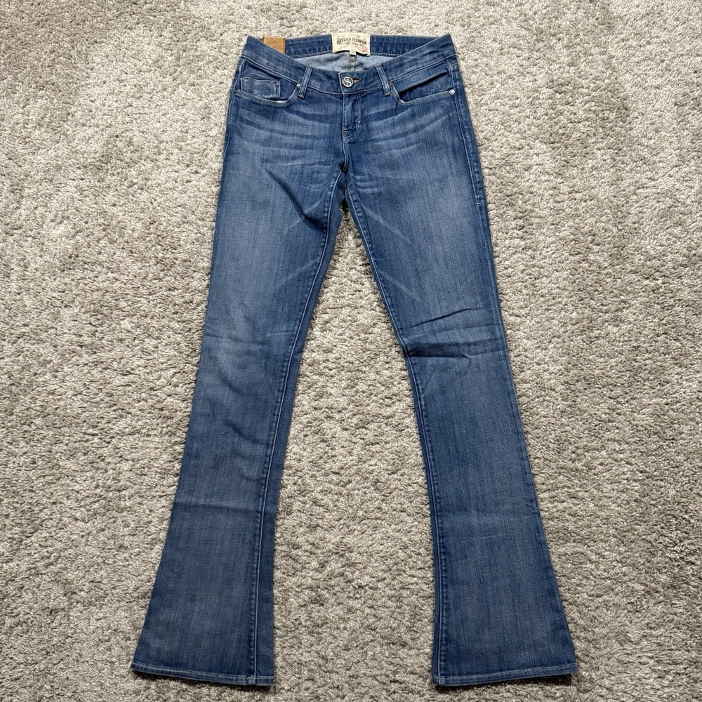 Dylan George & Co Women's Jeans Low Rise Boot Cut SZ 26 Made In USA Medium Wash